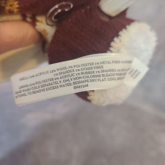 Jenni Sweater Style Fair Isle Knit Gloves - Picture 5 of 5